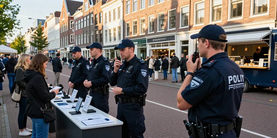 Beveiliging Den Haag professionals ensuring safety at a lively event.