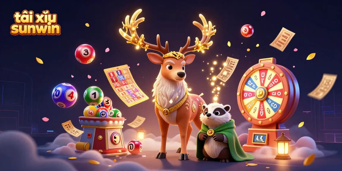Engage in tài xỉu sunwin with vibrant lottery dynamics and magical casino elements.