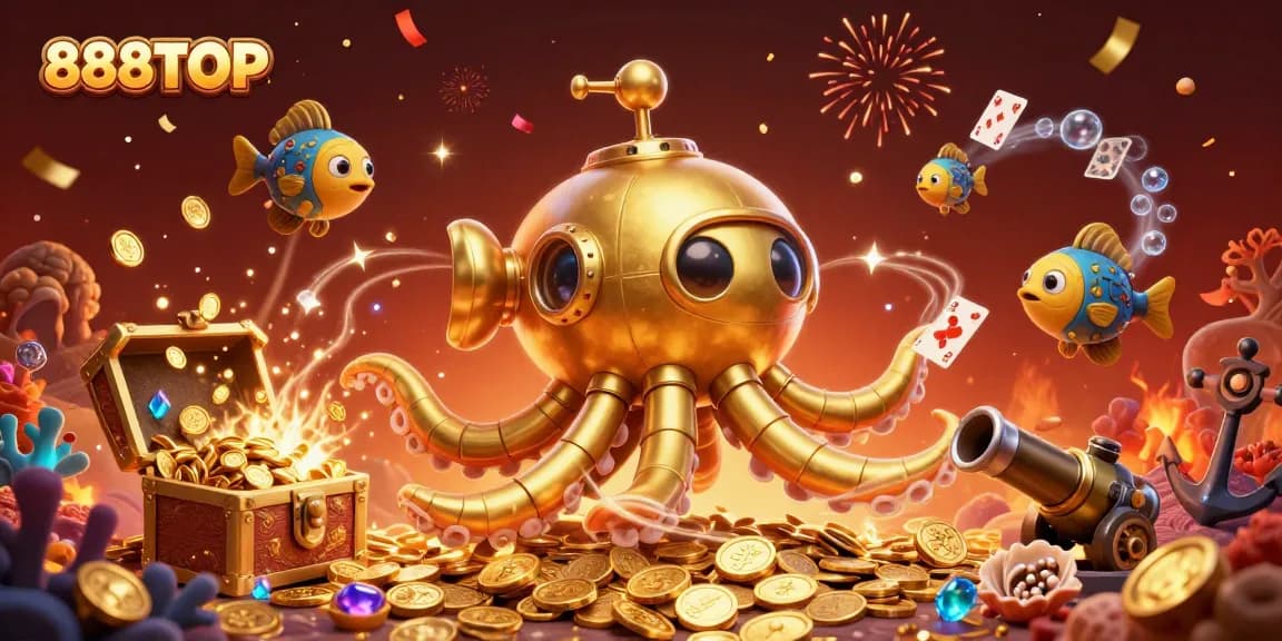 Play at 888TOP and win big with golden treasures and exciting casino adventures amid vibrant 3D visuals.