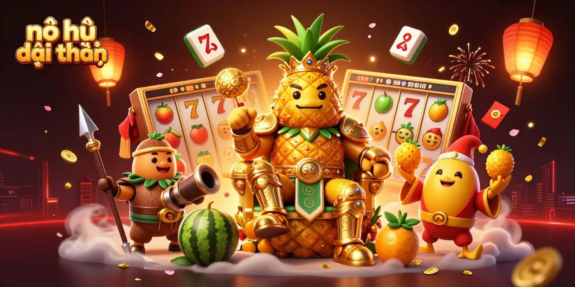 Spin the reels and win with nổ hũ đổi thưởng in this vibrant casino scene.