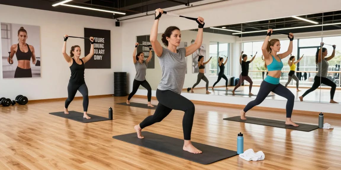 Athlete exercising with Prime Pharma Steroiden in a dynamic gym scene, showcasing intense workout and motivational atmosphere.