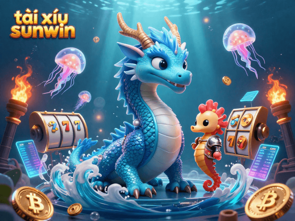 Engage in tài xỉu sunwin with vibrant slot game action featuring unique characters and casino elements.
