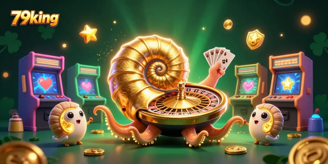 Experience thrilling gameplay with 79king in an illustrated casino adventure featuring a glowing nautilus and vibrant gaming elements.
