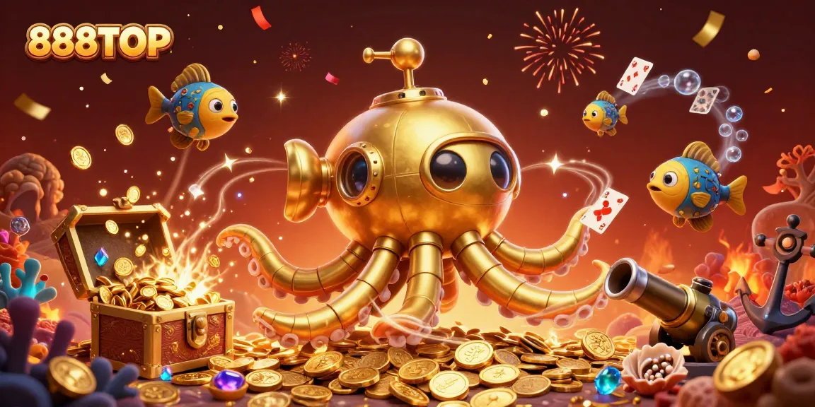 Play at 888TOP and win big with golden treasures and exciting casino adventures amid vibrant 3D visuals.