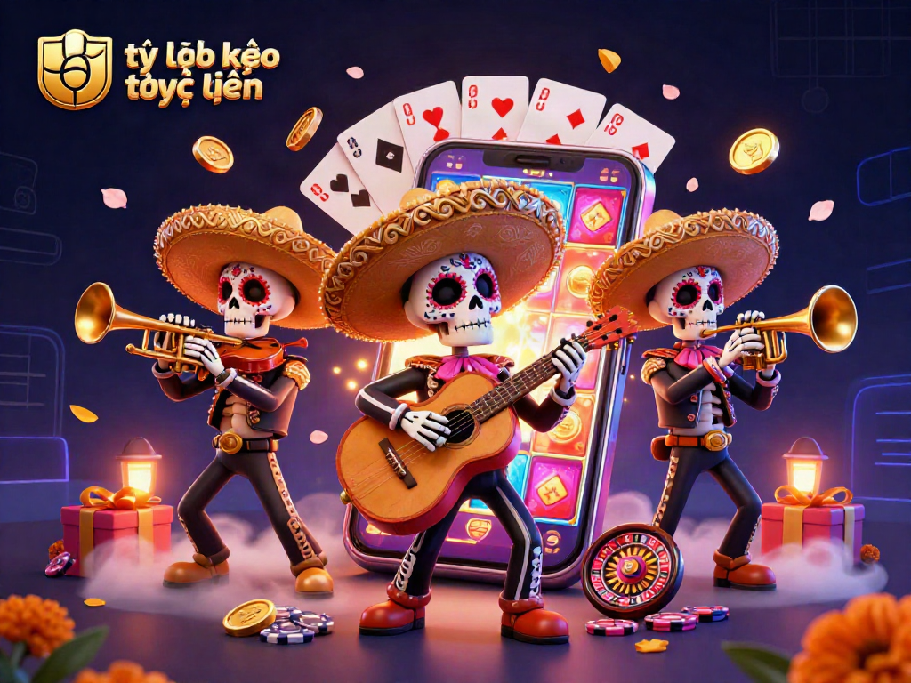 Engaging visual of tỷ lệ kèo trực tuyến with festive characters and dynamic gaming elements.