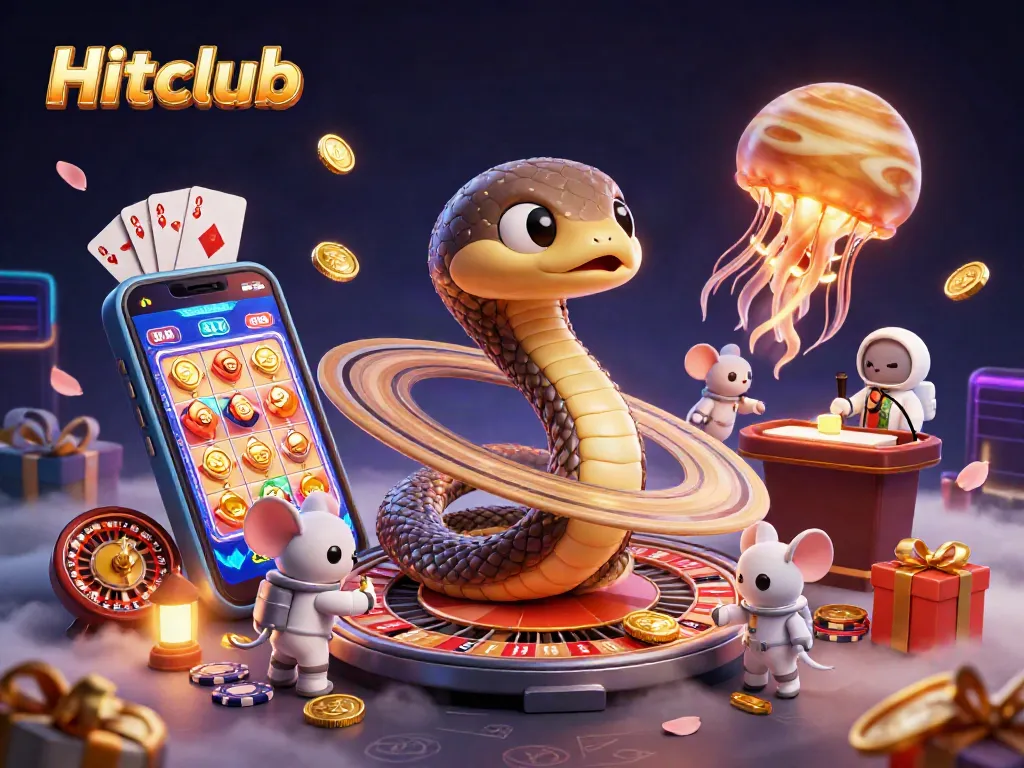 Experience thrilling gameplay at Hitclub with vibrant characters and dynamic casino elements.