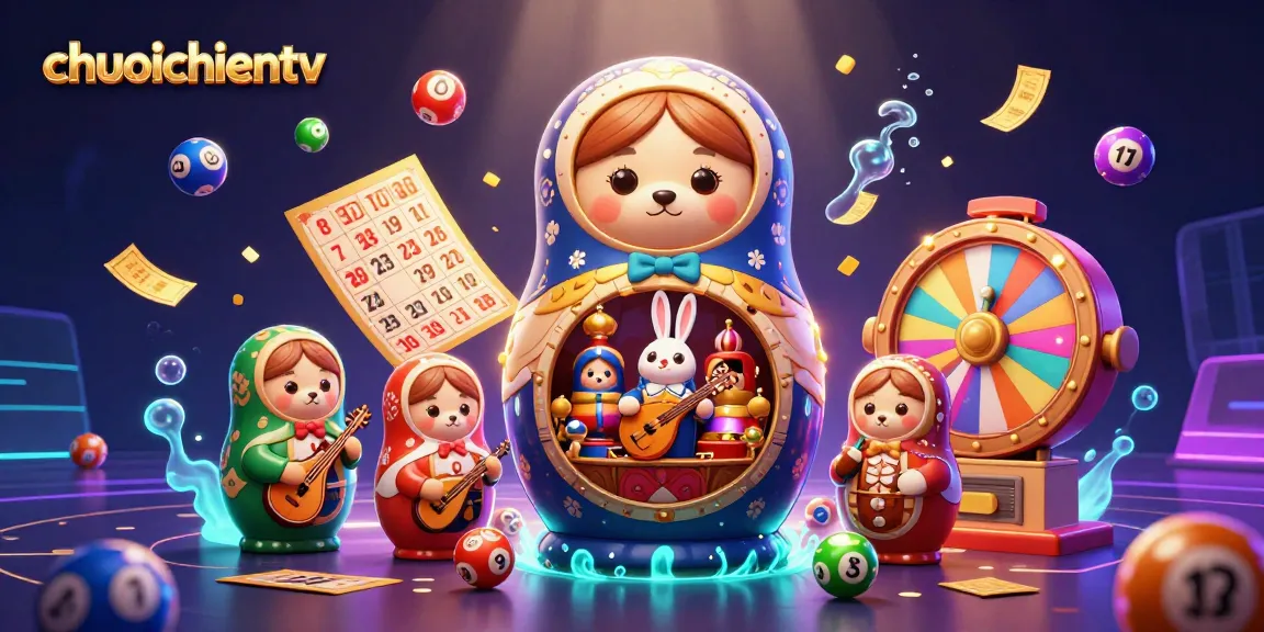 Experience the excitement of chuoichientv with vibrant lottery balls and dynamic casino characters.