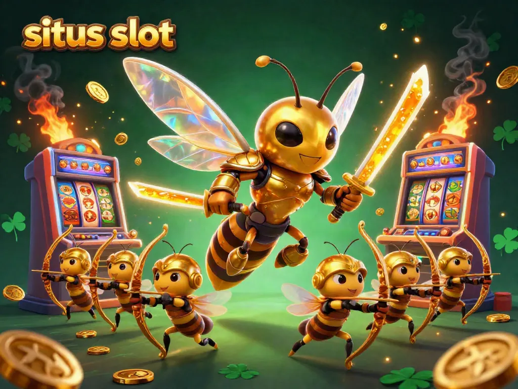Experience thrilling gameplay at situs slot with golden hornets and dynamic slot elements.