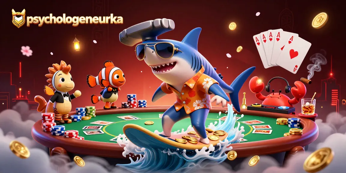 Experience exciting gameplay at psychologeneureka with colorful poker elements and energetic casino characters.