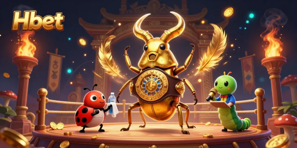 Experience Hbet's thrilling gaming challenges with engaging characters in a dynamic casino scene.