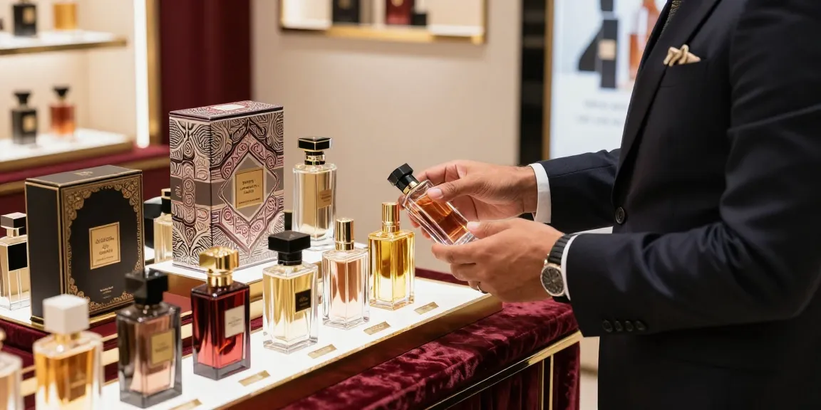 Best sellers parfum presentatie met luxe geuren en stijlvolle inrichting