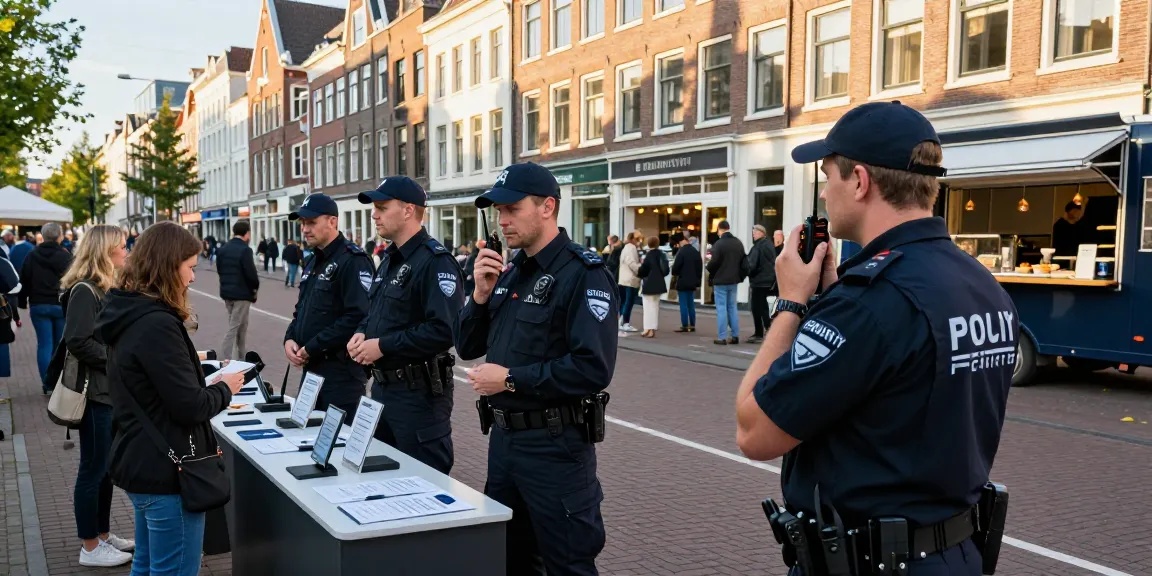 Beveiliging Den Haag professionals ensuring safety at a lively event.