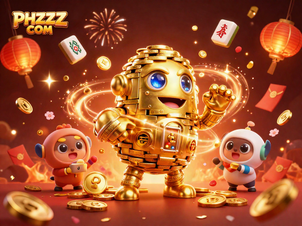 Spin the reels with excitement at PHZZZ COM featuring vibrant 3D casino elements.