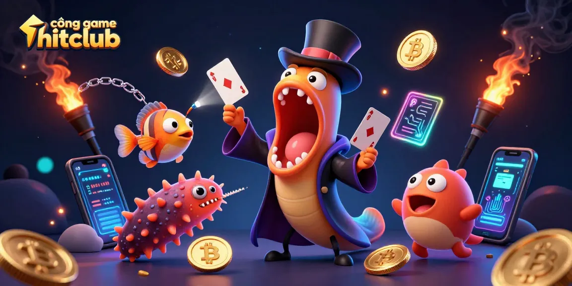 Engage with the exciting cổng game hitclub featuring a magical underwater scene with unique sea creatures.