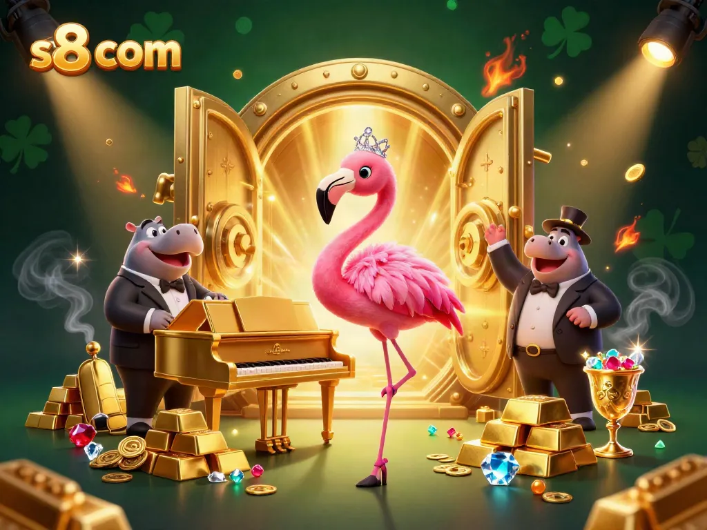 Experience thrilling entertainment at s8 com with a vibrant casino scene featuring lively characters.