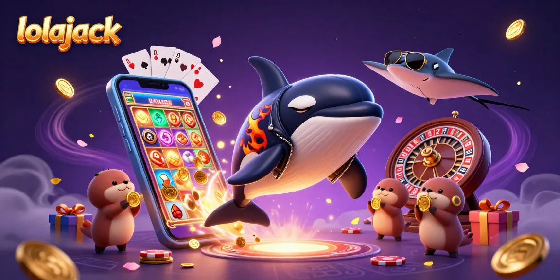 Spin to win big at Lolajack Casino with dynamic characters and vibrant gaming elements!
