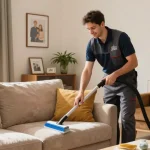 Professionele sofa cleaning door lokale aanbieder in Amsterdam voor een schone en frisse woonkamer.