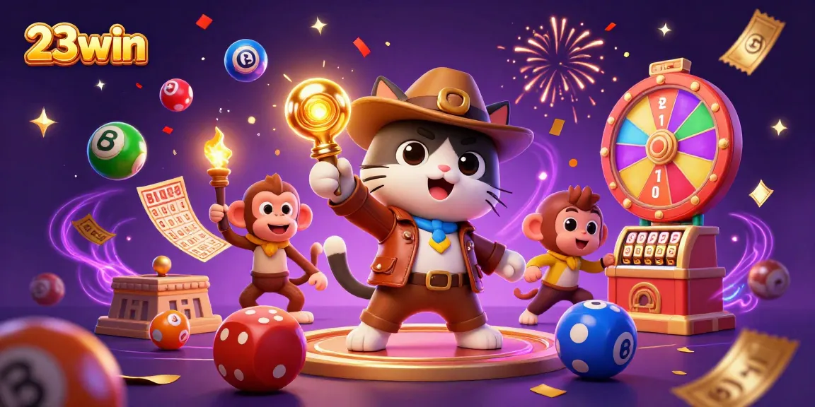 Engage with 23win and experience vibrant casino excitement with colorful lottery and bingo elements!