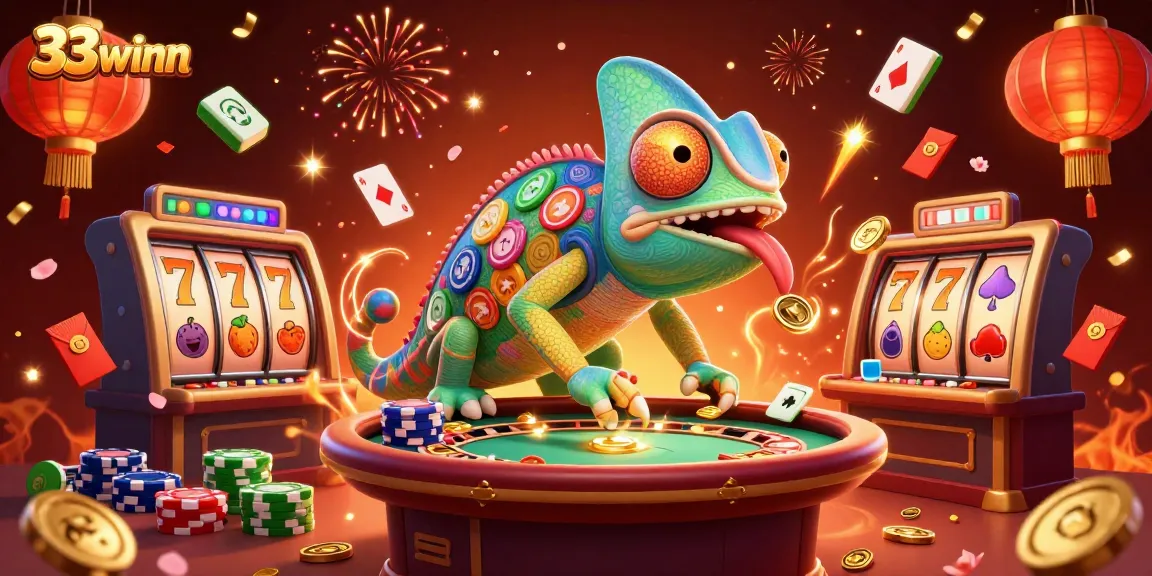 Experience lively gameplay at 33winn with colorful slots and casino elements.