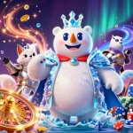 Experience vibrant gambling action with 88vv featuring the ice king and fox amidst casino elements.