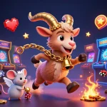 Experience excitement at 888top com with a lively casino scene full of characters and gaming elements.