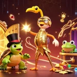 Experience thrilling games at PG88 with vibrant characters in an energetic casino scene.