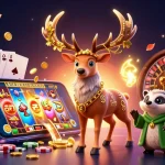Spin the reels with gavangtv's vibrant 3D casino scene featuring magical characters and dynamic gaming elements.