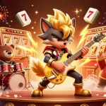 Experience the thrill of 99WIN with a vibrant casino stage scene featuring dynamic characters and slot game elements.